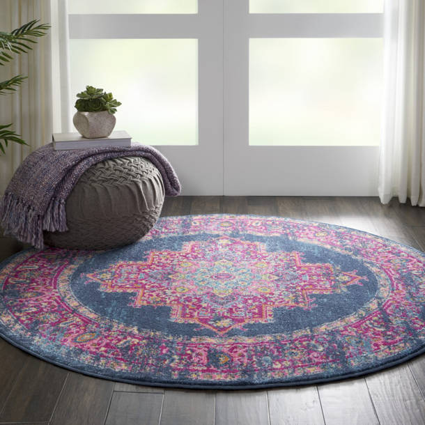 Mercury Row® Abbate Oriental Fuchsia Pink Area Rug & Reviews Wayfair